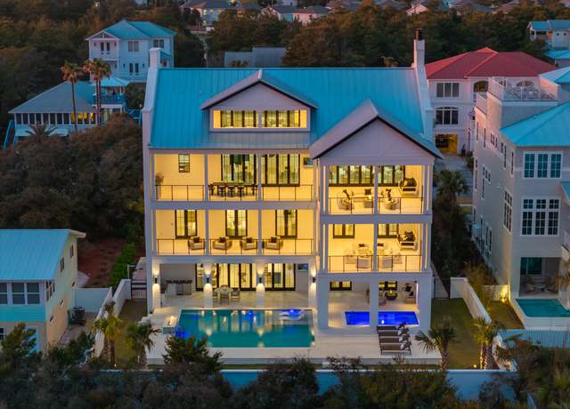 Property at 73 Pompano St, Inlet Beach, FL 32461, 8 beds, 9.5 baths