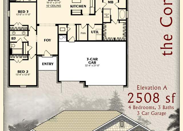 Property at Lot 44 Walk Along Way, Crestview, FL 32536, 4 beds, 3 baths