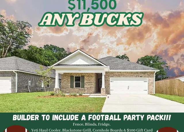 Property at 1472 Cypress St, Niceville, FL 32578, 5 beds, 3 baths