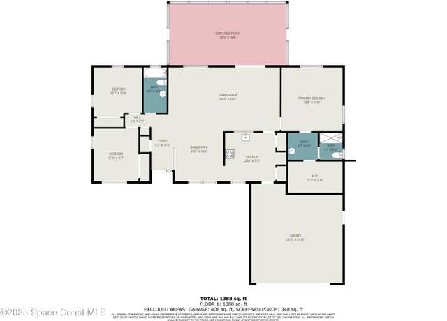 Property at 1589 Paisley St NW, Palm Bay, FL 32907, 3 beds, 2 baths