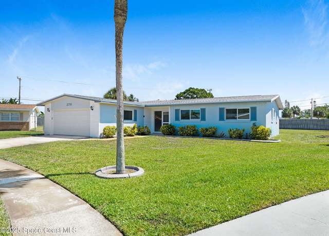 Property at 270 Carissa Dr, Satellite Beach, FL 32937, 4 beds, 2 baths
