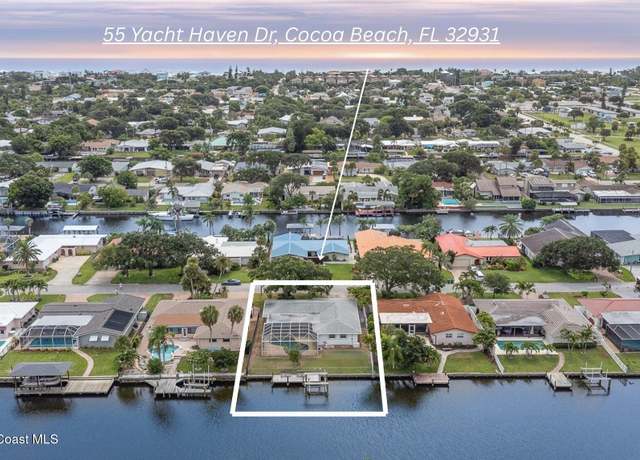 Property at 55 Yacht Haven Dr, Cocoa Beach, FL 32931, 4 beds, 2 baths