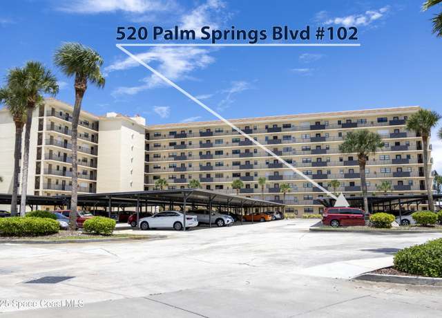 Property at 520 Palm Springs Blvd #102, Indian Harbour Beach, FL 32937, 2 beds, 1.5 baths