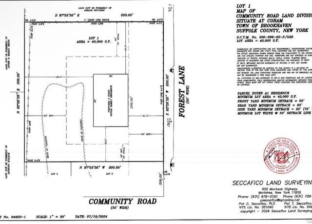 Property at Lot # 1 Forest Ln, Coram, NY 11727