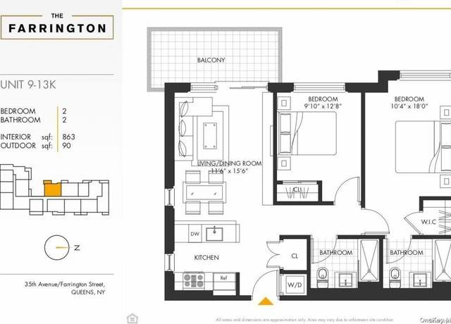 Property at 33-66 Farrington st Ave Unit 10K, Flushing, NY 11354, 2 beds, 2 baths