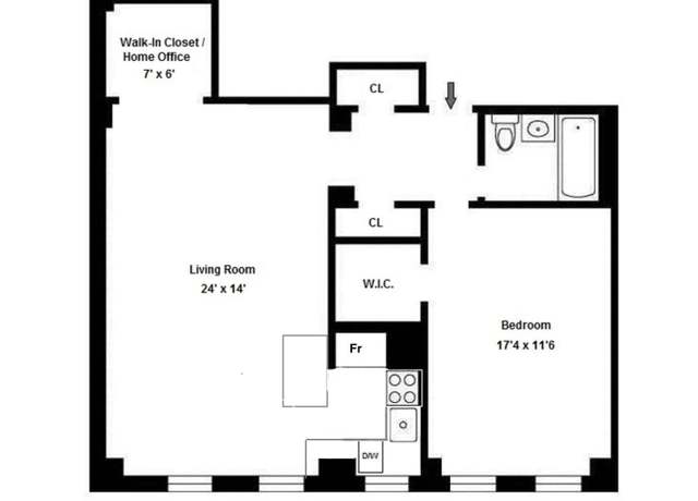 Property at 333 W 56th St Unit 2N, New York (manhattan), NY 10019, 3 beds, 1 bath