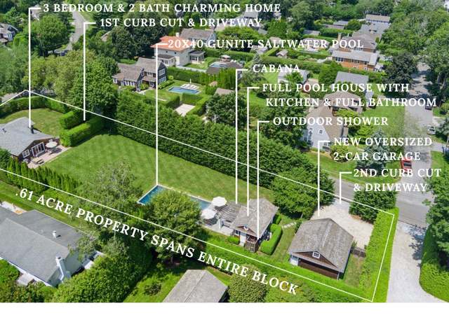 Property at 64 Armande St, Southampton, NY 11968, 3 beds, 3 baths