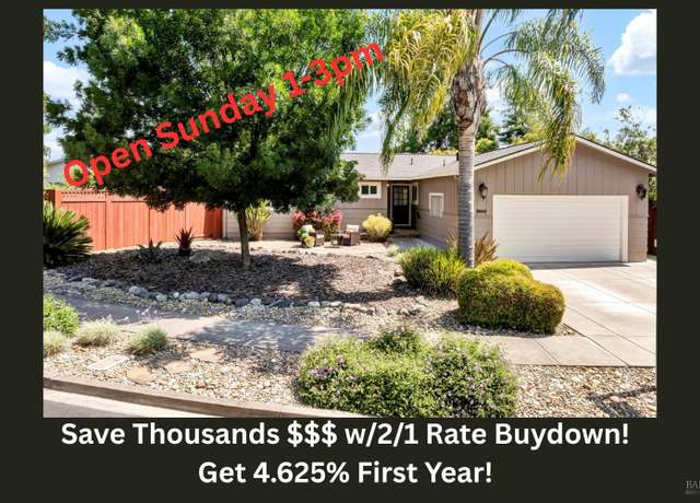 Property at 3042 Donna Dr, Napa, CA 94558, 3 beds, 2 baths