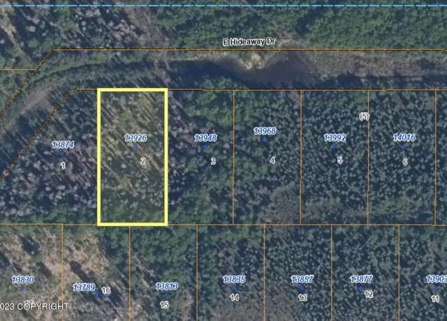 Property at 13926 E Hideaway Dr, Willow, AK 99688