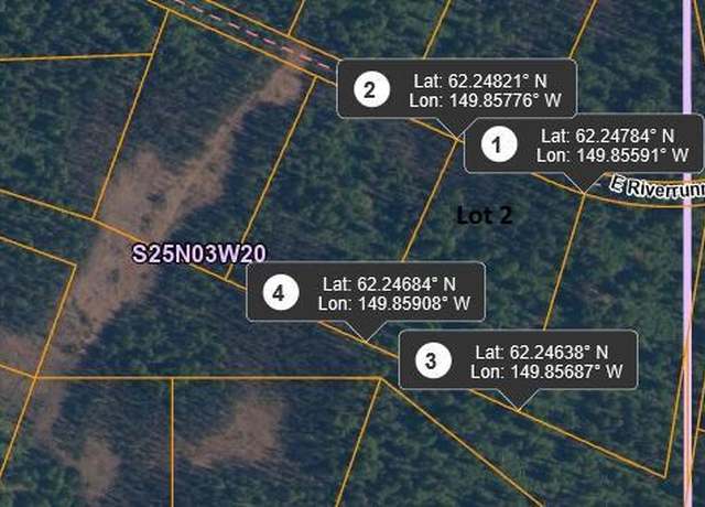 Property at L2 B29 S No Road Trl, Talkeetna, AK 99676