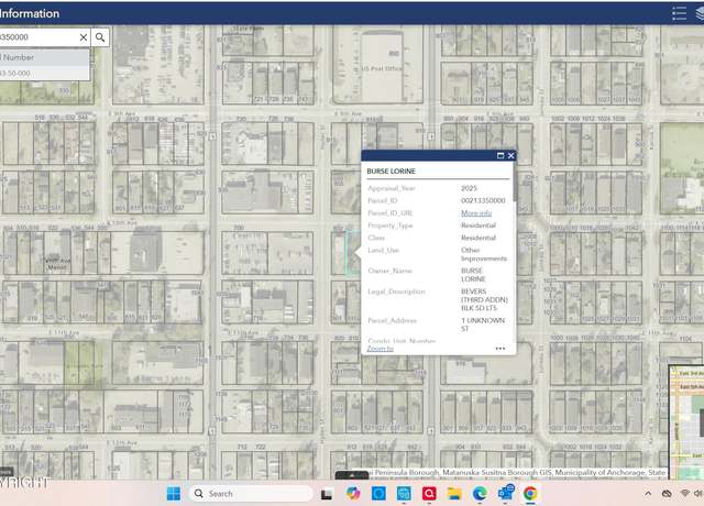 Property at 1 UNKNOWN St, Anchorage, AK 99501