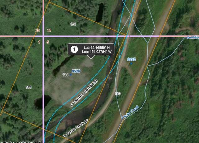 Property at 9520 S Cache Crk Dr, Trapper Creek, AK 99683