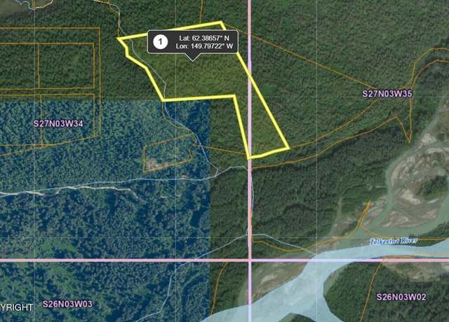 Property at Tr A No Rd, Talkeetna, AK 99676