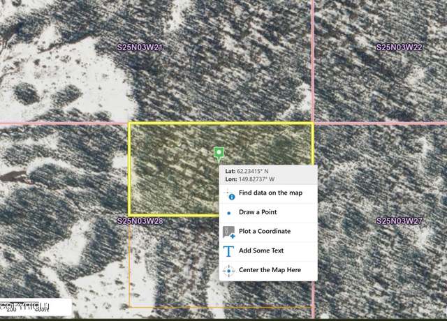 Property at 89-036 ASLS Tract F, Talkeetna, AK 99676