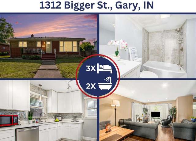 Property at 1312 Bigger St, Gary, IN 46404, 3 beds, 2 baths
