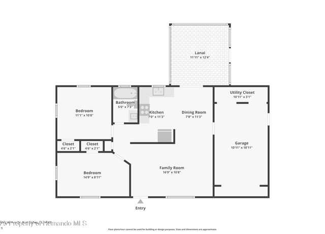 Property at 7034 King Arthur Dr, Port Richey, FL 34668, 2 beds, 1 bath