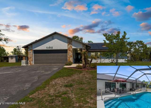 Property at 13415 Ester Dr, Brooksville, FL 34613, 3 beds, 2 baths
