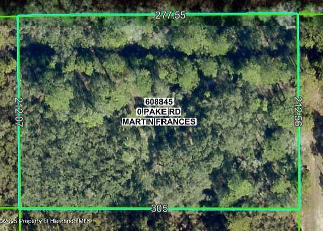 Property at LOT 16 Pake Rd, Weeki Wachee, FL 34614
