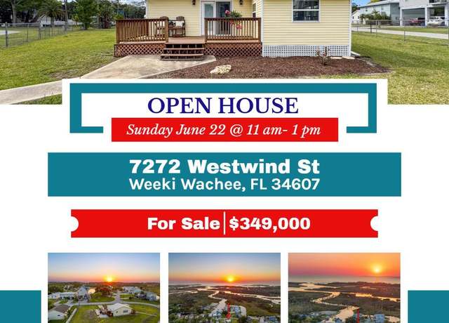 Property at 7272 Westwind St, Weeki Wachee, FL 34607, 2 beds, 1 bath