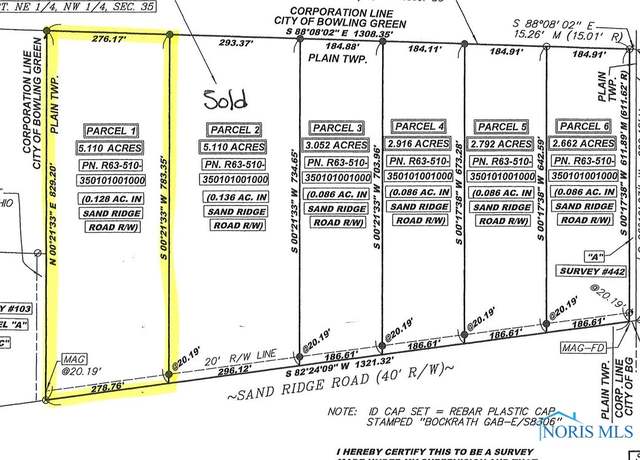 Property at 0 Sand Ridge Rd Lot 1, Bowling Green, OH 43402