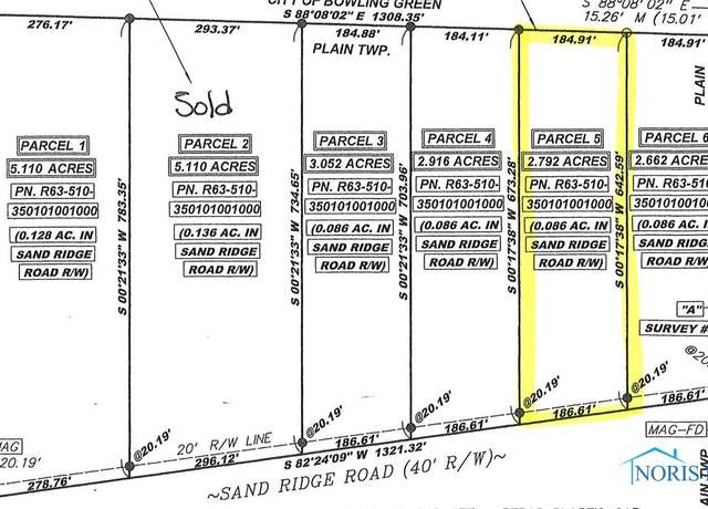 Property at 0 Sand Ridge Rd Lot 5, Bowling Green, OH 43402