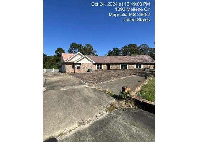 Property at 1090 Mallette Cir, Magnolia, MS 39652, 3 beds, 3.5 baths