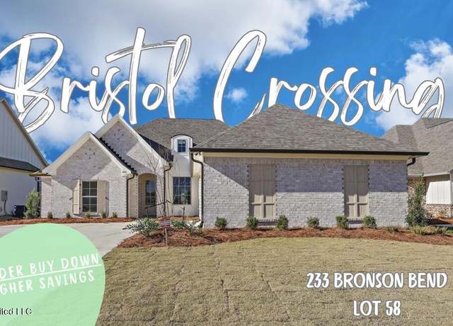 Property at 233 Bronson Bnd, Flowood, MS 39232, 4 beds, 3 baths