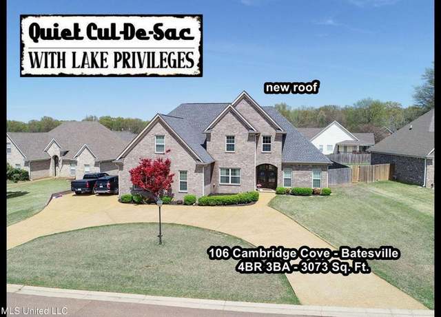 Property at 106 Cambridge Cv, Batesville, MS 38606, 4 beds, 3 baths