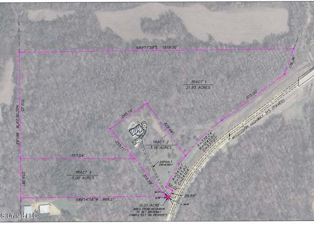 Property at Tract 1 Mississippi Hwy 315, Sardis, MS 38666