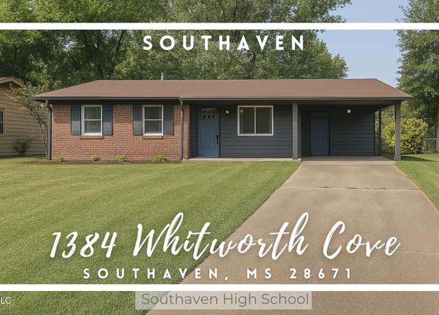 Property at 1384 Whitworth Cv, Southaven, MS 38671, 3 beds, 1.5 baths