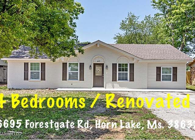 Property at 6695 Forestgate Rd, Horn Lake, MS 38637, 4 beds, 1.5 baths