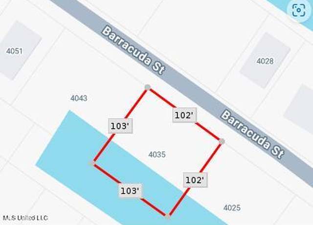 Property at 4035 Barracuda St, Bay Saint Louis, MS 39520