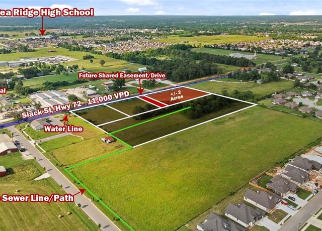 Property at 2 AC Slack St, Pea Ridge, AR 72751