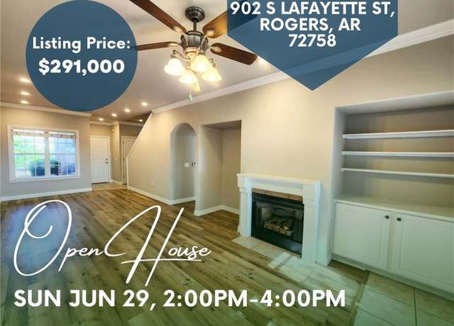 Property at 902 S Lafayette St, Rogers, AR 72758, 4 beds, 2 baths