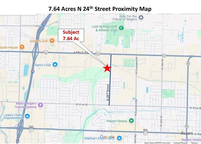 Property at 7.64(M/L) AC N 24th St, Rogers, AR 72756