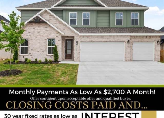 Property at 550 Apollo Dr, Centerton, AR 72719, 4 beds, 3 baths
