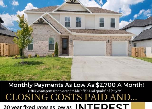 Property at 550 Apollo Dr, Centerton, AR 72719, 4 beds, 3 baths