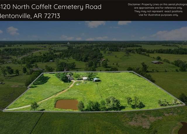 Property at 8120 N Coffelt Cemetery Rd, Bentonville, AR 72713, 4 beds, 2.5 baths