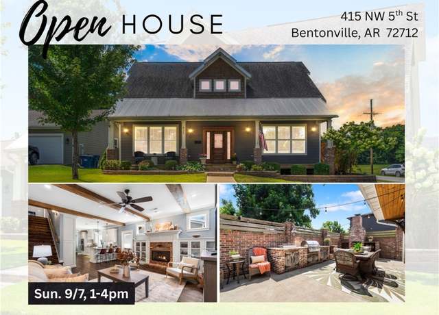 Property at 415 NW 5th St, Bentonville, AR 72712, 4 beds, 4 baths