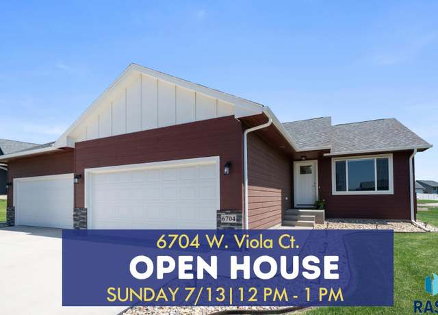 Property at 6704 W Viola Ct, Sioux Falls, SD 57107, 4 beds, 3 baths