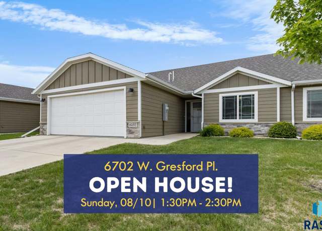 Property at 6702 W Gresford Pl, Sioux Falls, SD 57106, 2 beds, 2 baths