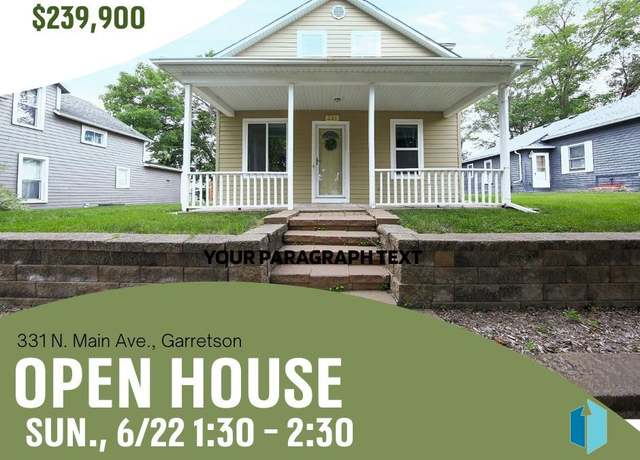 Property at 331 N Main Ave, Garretson, SD 57030, 3 beds, 2 baths