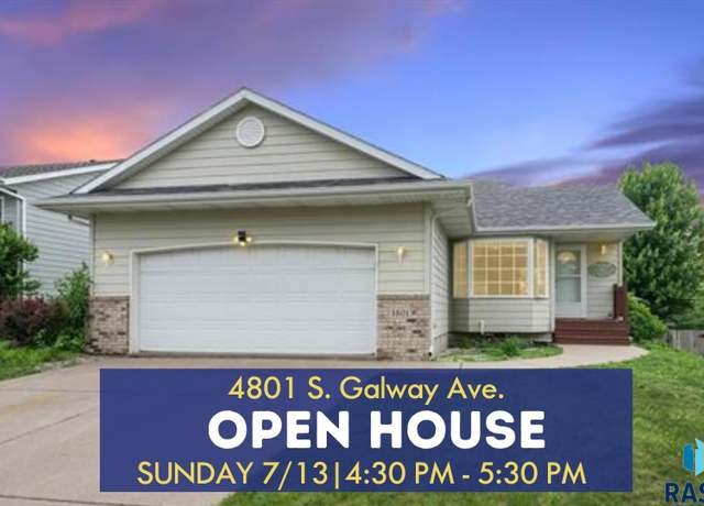 Property at 4801 S Galway Ave, Sioux Falls, SD 57106, 3 beds, 2 baths