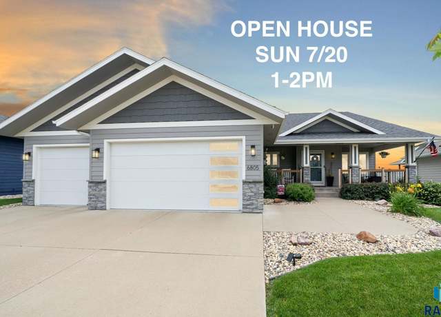 Property at 6805 E Dugout Ln, Sioux Falls, SD 57110, 5 beds, 3 baths