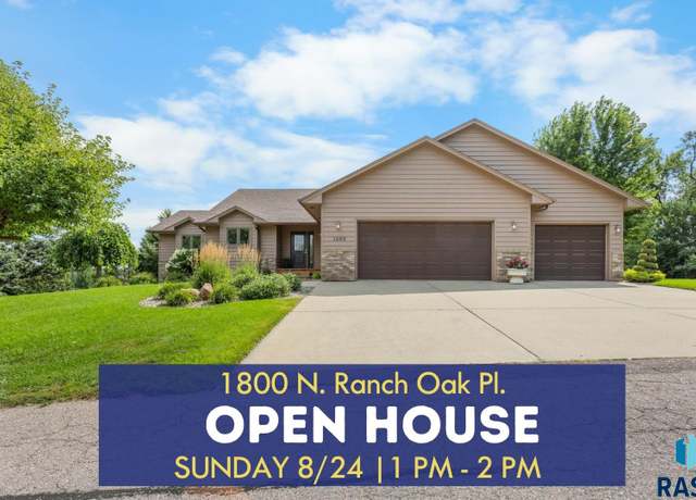 Property at 1800 N Ranch Oak Pl, Sioux Falls, SD 57110, 4 beds, 2.5 baths