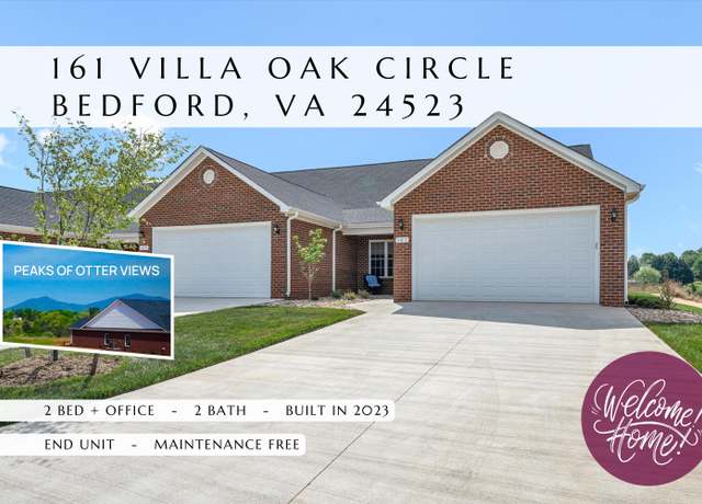 Property at 161 Villa Oak Cir, Bedford, VA 24523, 2 beds, 2 baths