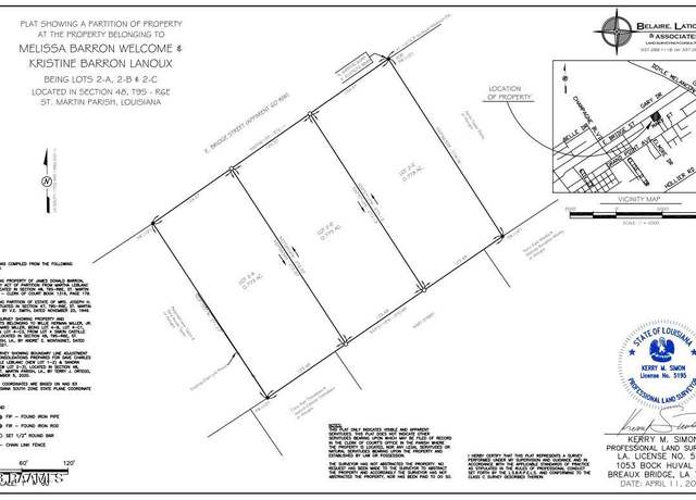 Property at E Bridge St Lot 2-C, Breaux Bridge, LA 70517