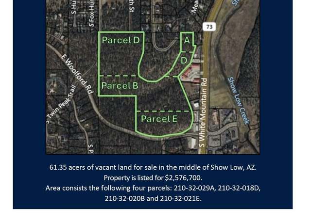 Property at TBD 4 Lots, Show Low, AZ 85901