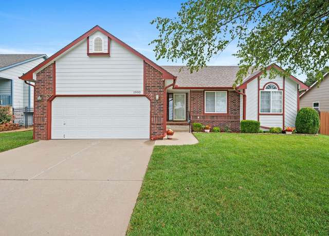 Property at 1900 E Glen Hills Dr, Derby, KS 67037, 3 beds, 2 baths