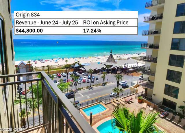 Property at 15100 Front Beach Rd #834, Panama City Beach, FL 32413, 1 bath